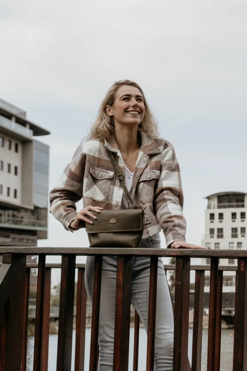 Tan Leather Goods - Mila Sling Bag | Olive