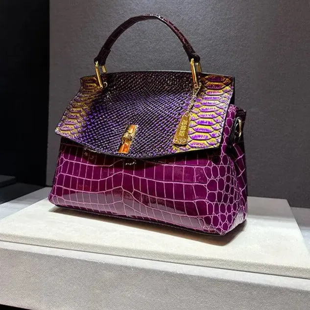 TEEK - Luxury Croc Print Bag