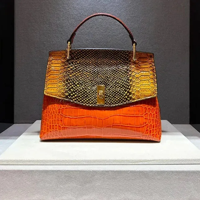 TEEK - Luxury Croc Print Bag