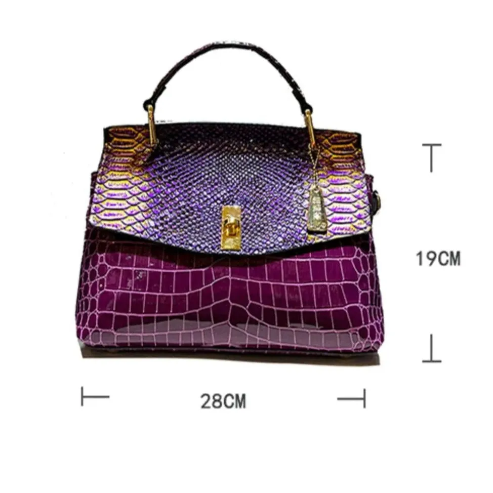 TEEK - Luxury Croc Print Bag
