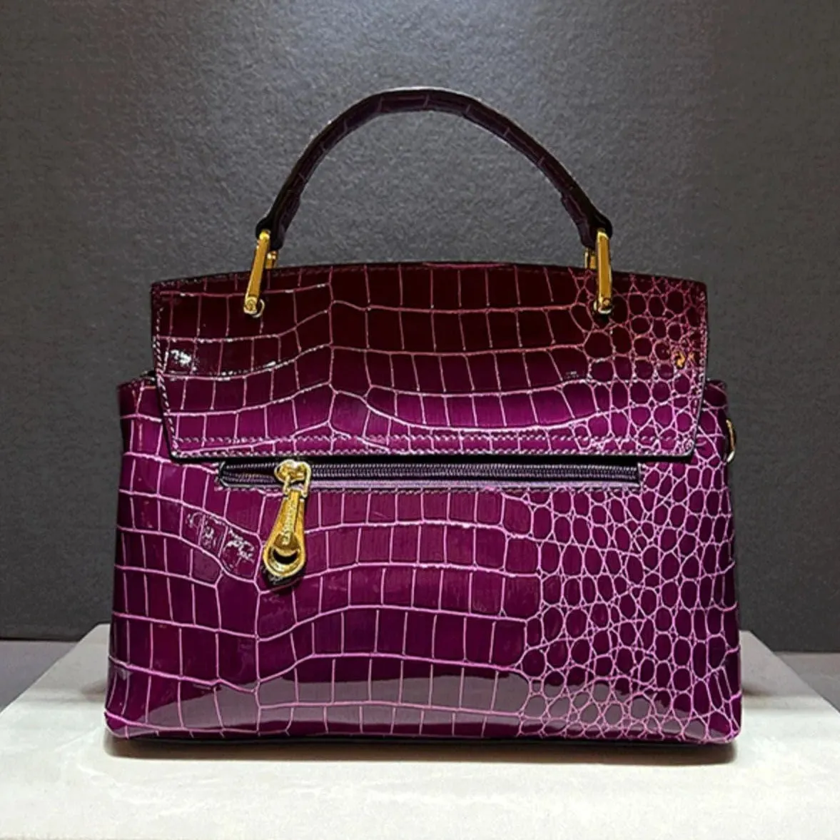TEEK - Luxury Croc Print Bag