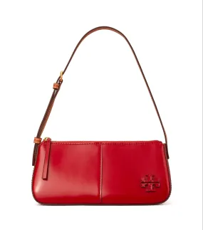 Tory Burch Tory Red McGraw Spazzolato Wedge Shoulder Bag