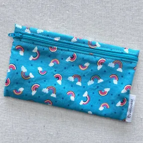 Turquoise Rainbow Reusable Snack Bag
