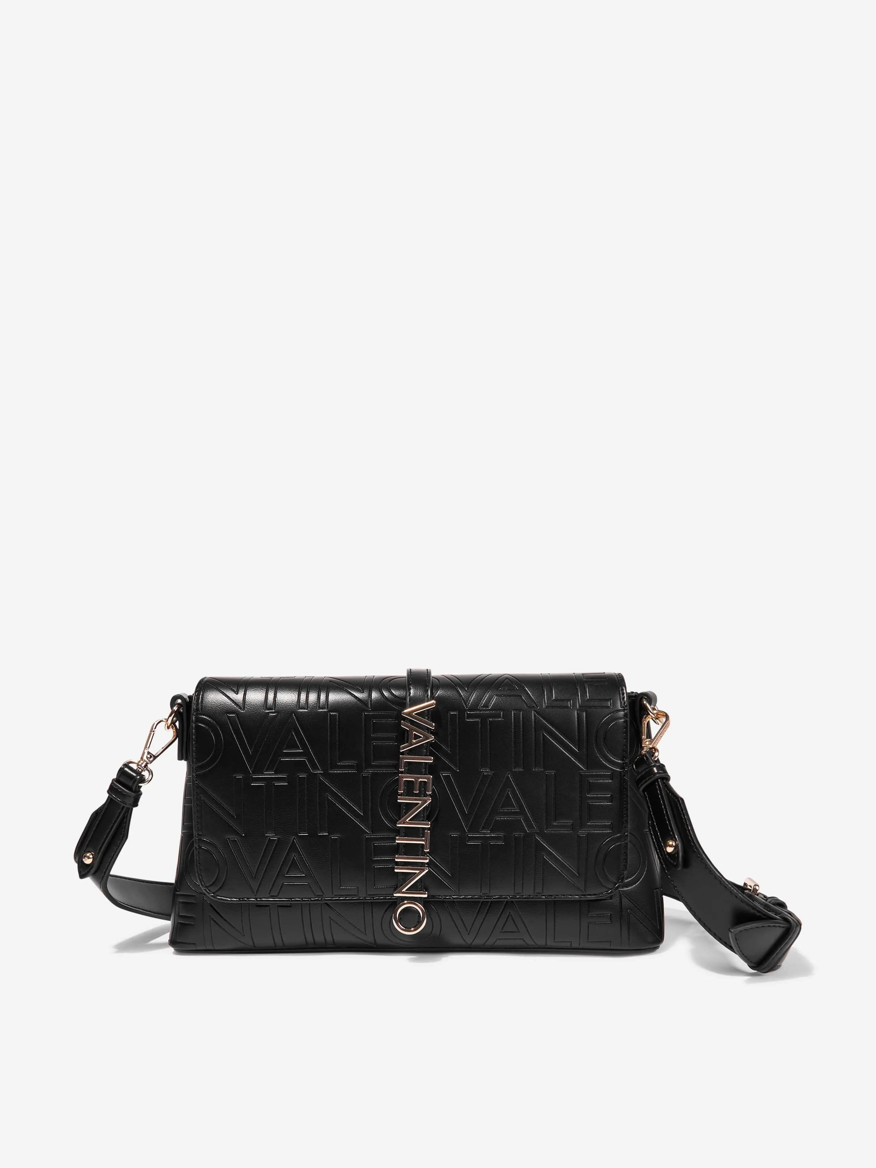 Valentino Girls Lio Re Flap Bag in Black (31cm)