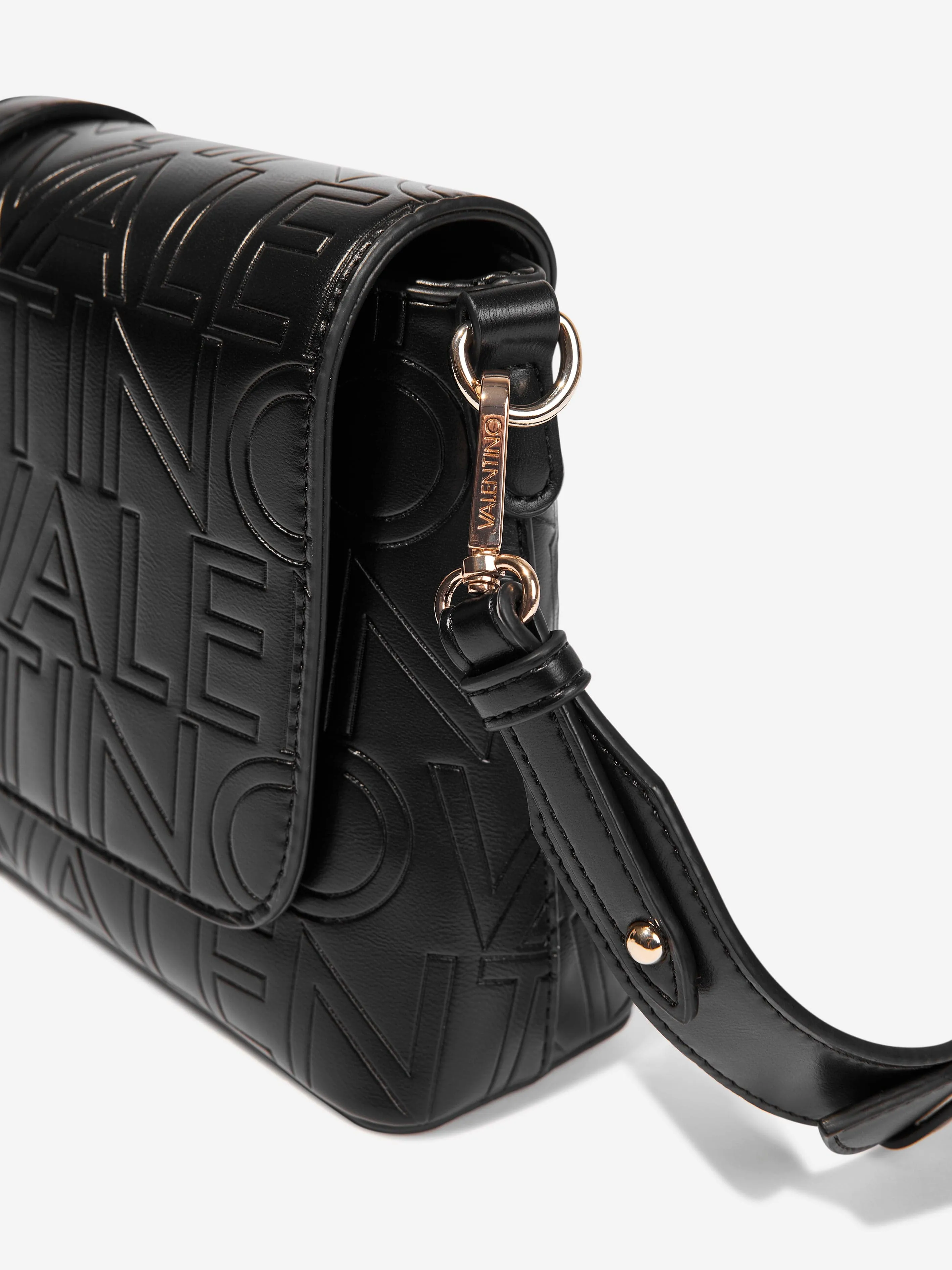Valentino Girls Lio Re Flap Bag in Black (31cm)