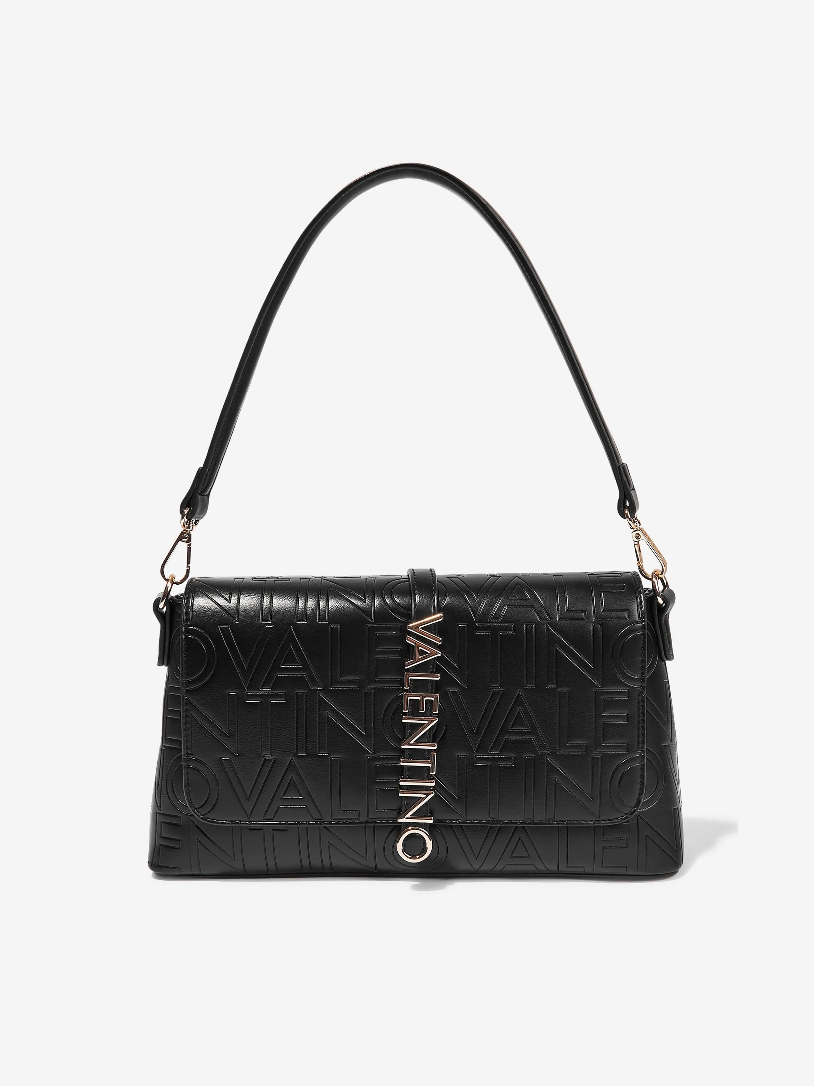 Valentino Girls Lio Re Flap Bag in Black (31cm)