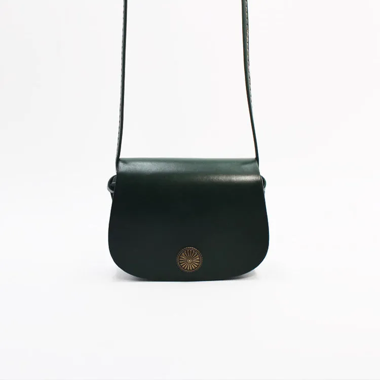 Vintage Womens Brown Leather Crossbody Bags Purse Leather Shoulder Bag