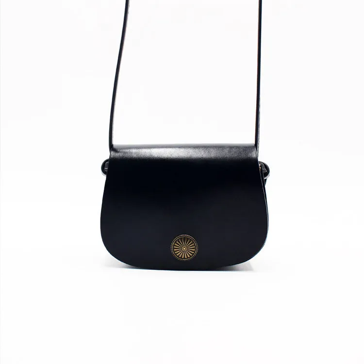 Womens Red Leather Saddle Bag Crossbody Bags Leather Shoulder Bag