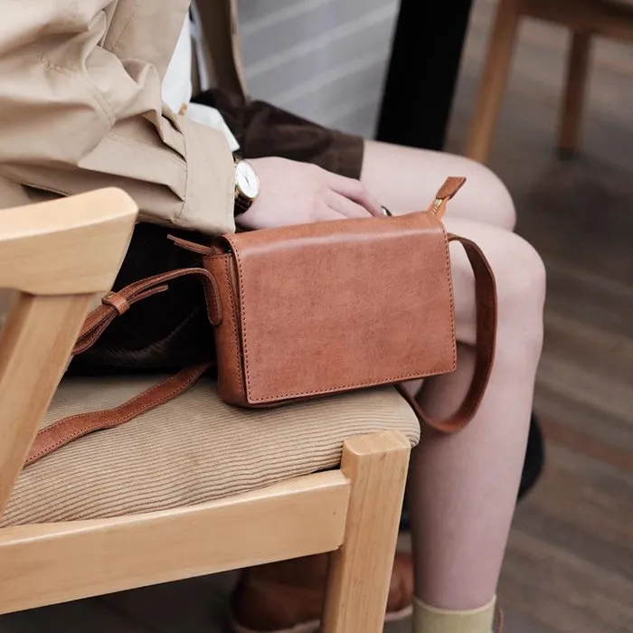 Womens Small Leather Shoulder Bag Crossbody Satchel Purses