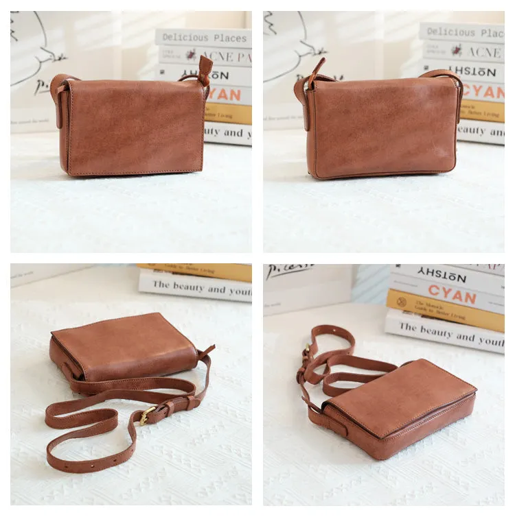 Womens Small Leather Shoulder Bag Crossbody Satchel Purses