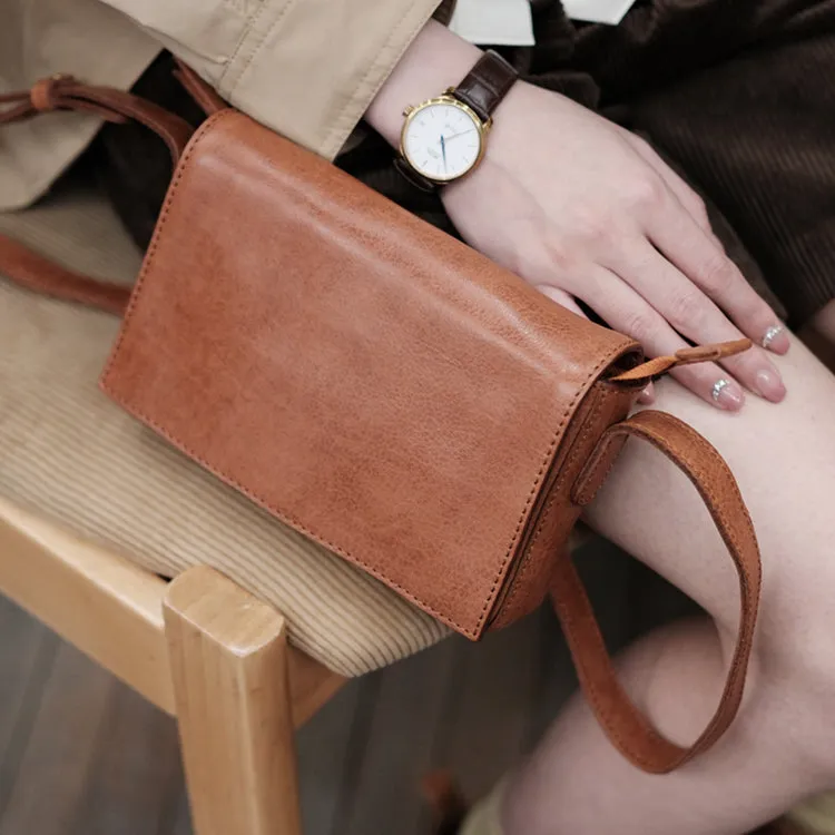 Womens Small Leather Shoulder Bag Crossbody Satchel Purses