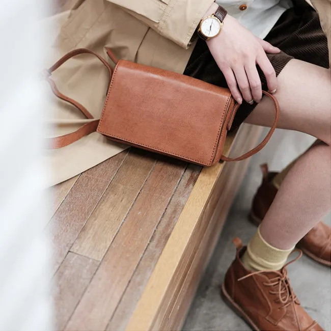 Womens Small Leather Shoulder Bag Crossbody Satchel Purses