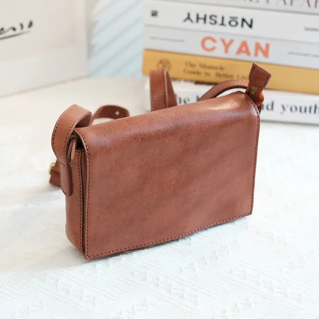 Womens Small Leather Shoulder Bag Crossbody Satchel Purses