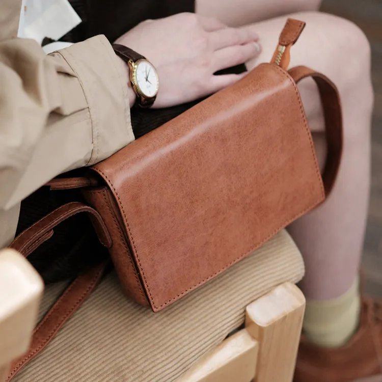 Womens Small Leather Shoulder Bag Crossbody Satchel Purses
