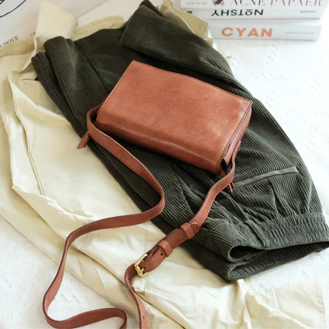 Womens Small Leather Shoulder Bag Crossbody Satchel Purses