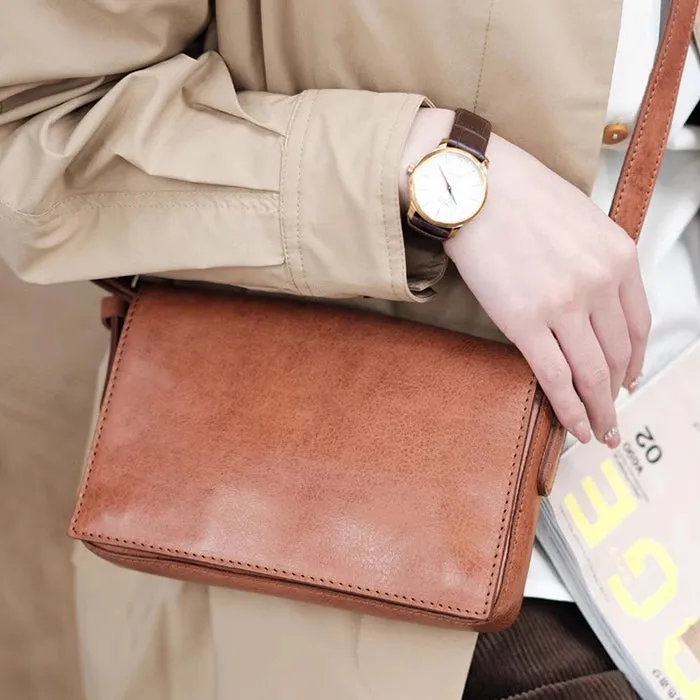 Womens Small Leather Shoulder Bag Crossbody Satchel Purses