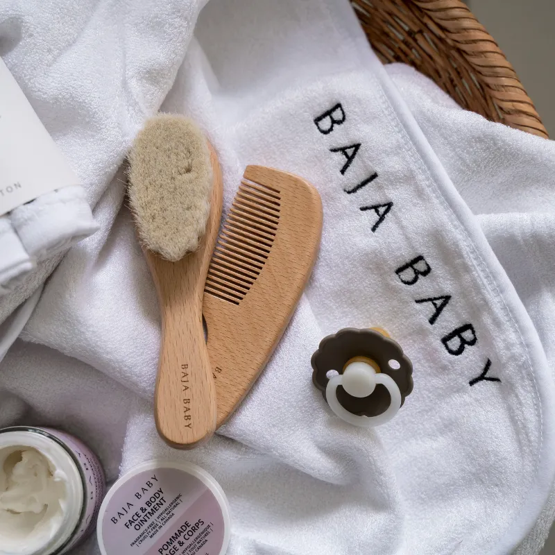 Wooden Brush & Comb Set