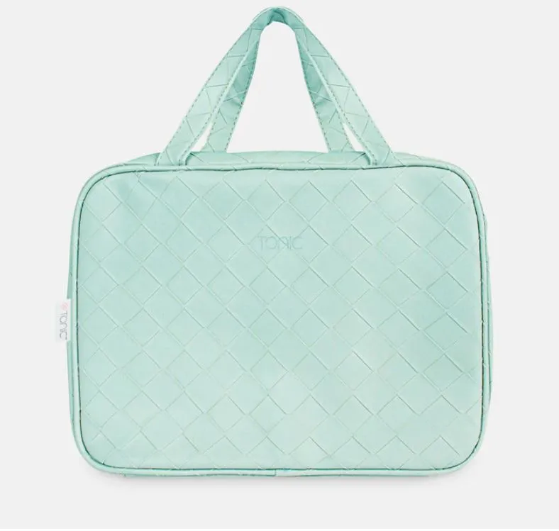 Woven Cosmetic Bag Collection | Teal