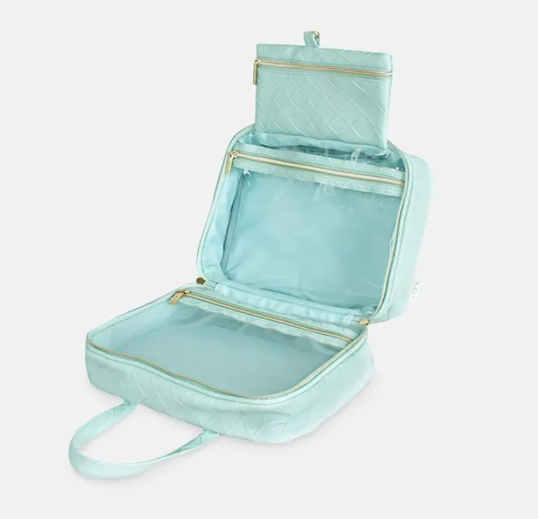 Woven Cosmetic Bag Collection | Teal