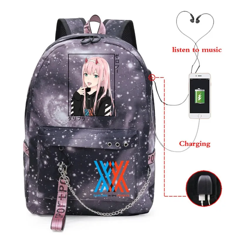 Zero Two Laptop/School Bag Darling In The Franxx (Colors Available)