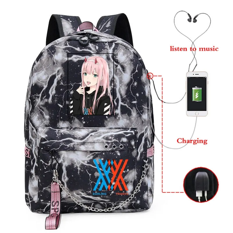 Zero Two Laptop/School Bag Darling In The Franxx (Colors Available)