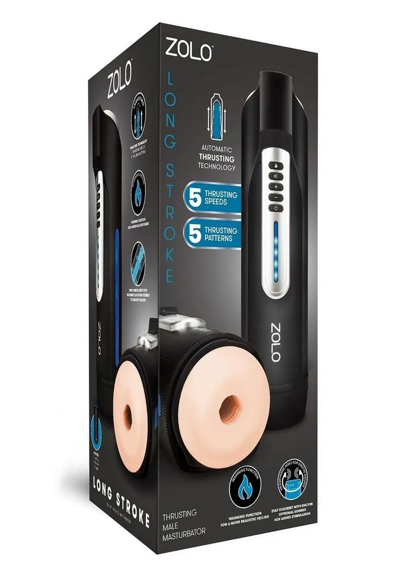 ZOLO Long Stroke Rechargeable Silicone Masturbator